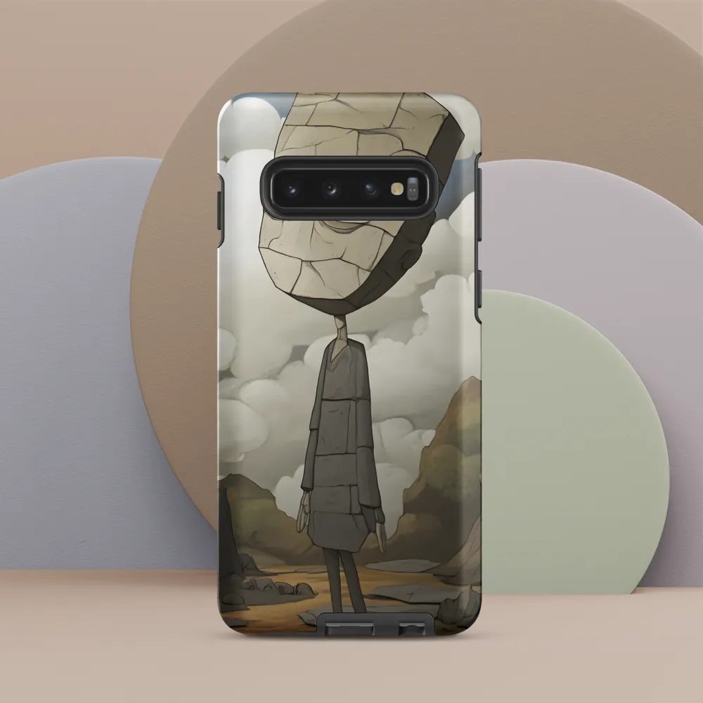 Whimsical Stone Figure in a Rocky Landscape | Phone Case |  S10 | Tough Case | Matte
