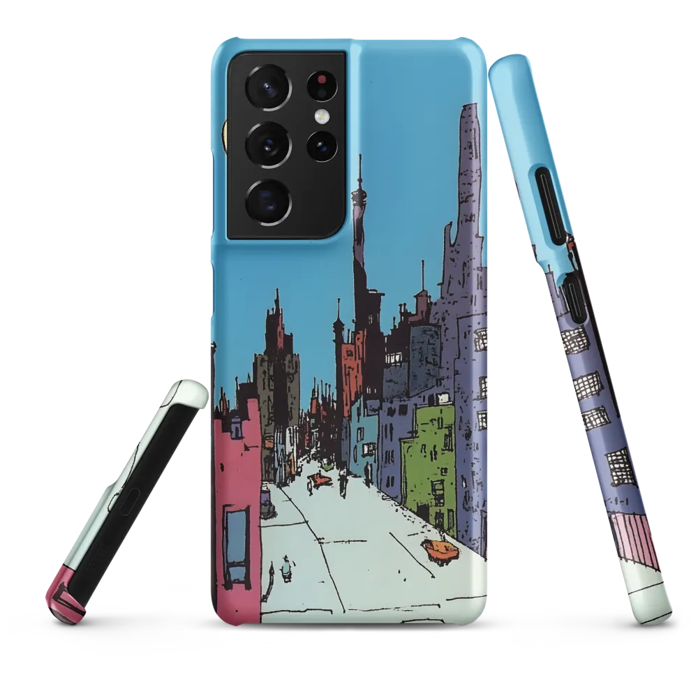 Vibrant Cityscape under the Moon