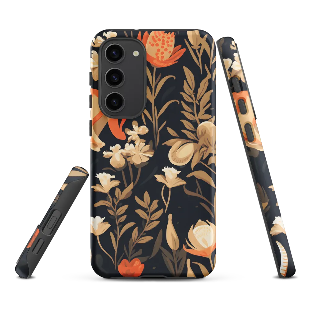 Floral Harmony: A Dance in the Dark