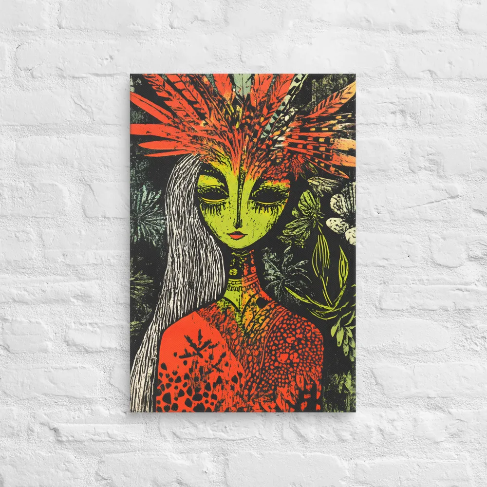 Mystical Flora: A Surreal Portrait