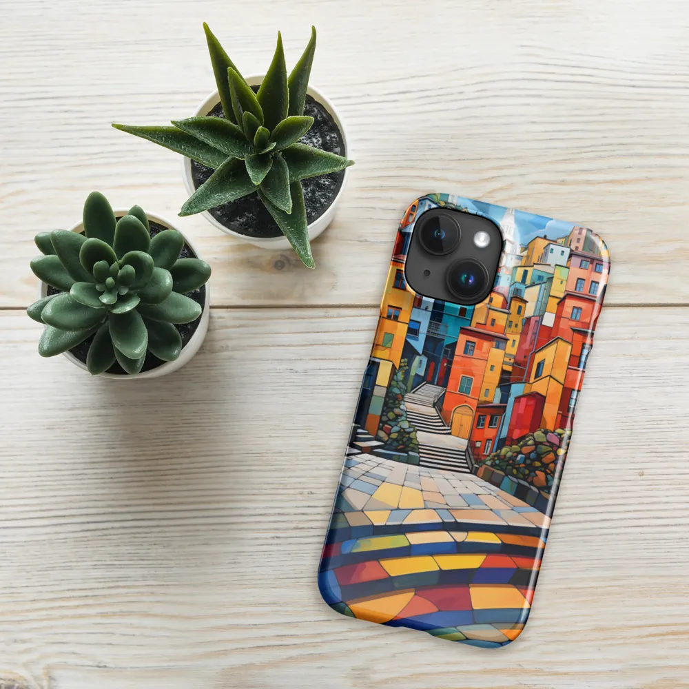 Vibrant Village: A Cubist Journey