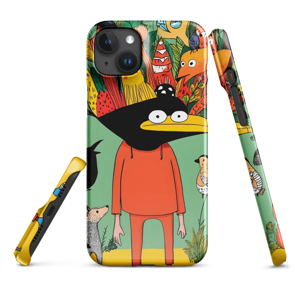 Whimsical Encounter in a Colorful Jungle