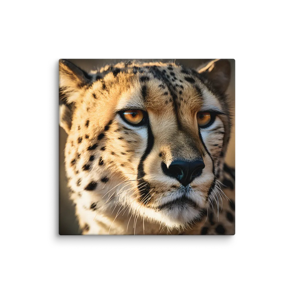 The Intense Gaze of the Cheetah | Canvas | 28″×28″