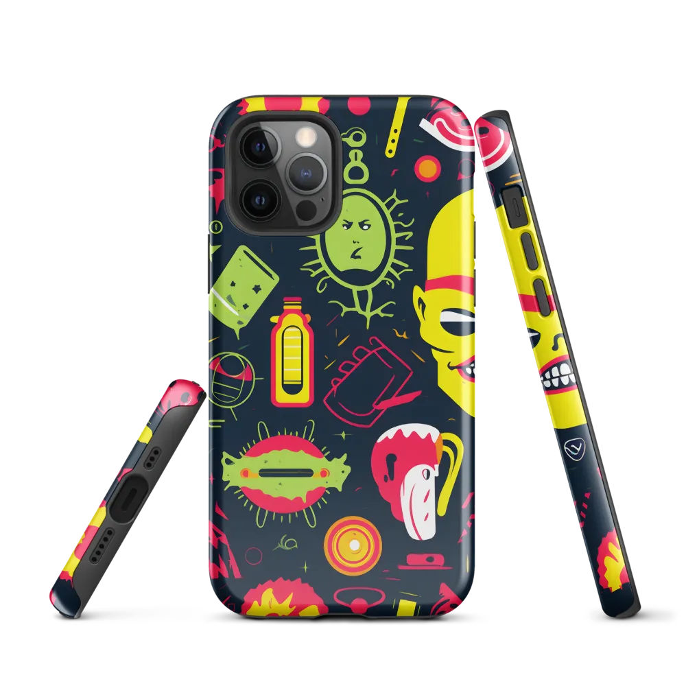 Neon Revelry: A Quirky Exploration of Modern Pop Art