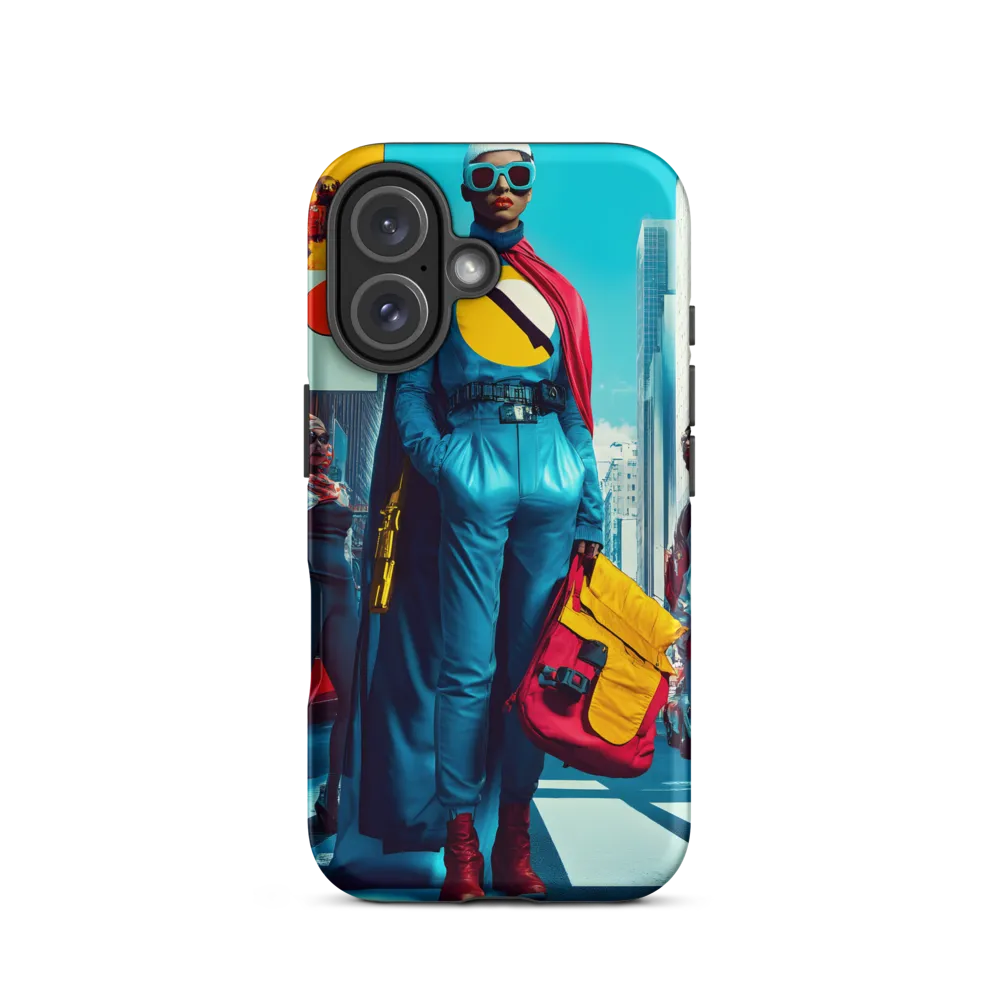 Urban Power: A Superhero's Stance | Phone Case