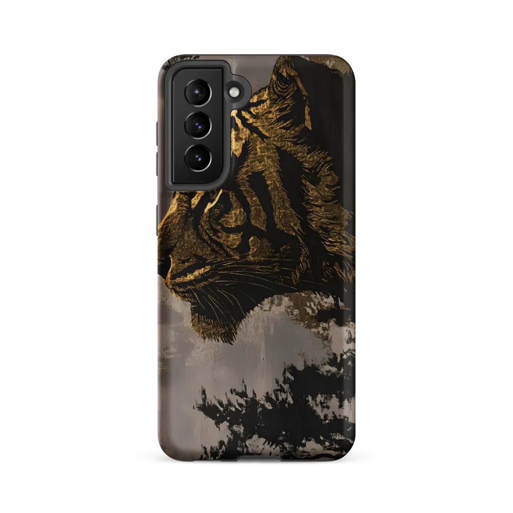 Majestic Silence: The Golden Tiger | Phone Case |  S21 FE | Tough Case | Matte