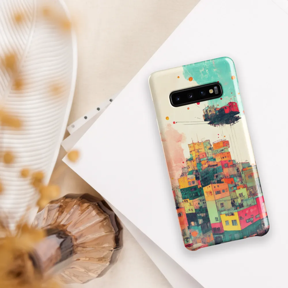 Whimsical Cityscape: A Surreal Journey | Phone Case |  S10 Plus | Snap Case | Glossy