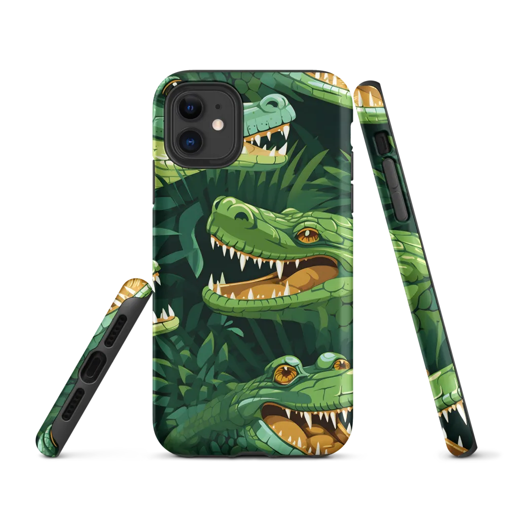 Fierce Crocodilian Medley | Phone Case |  11 | Tough Case | Matte