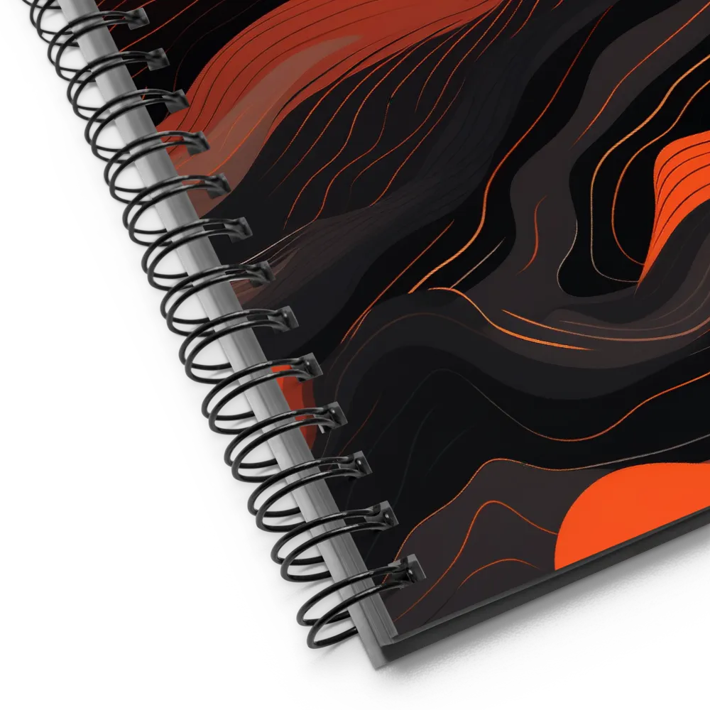 Dynamic Waves of Color | Spiral Notebook