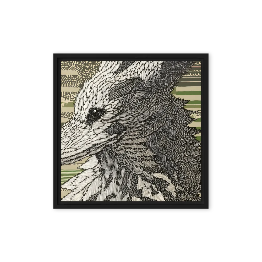 Reflections of the Forest | Canvas with Black Frame | 16″×16″