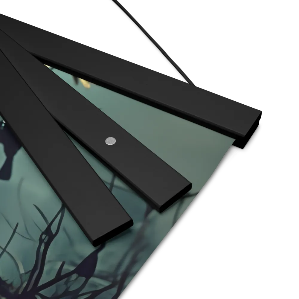 Whispers of the Avian Realm | Poster With Black Wood Hanger | 16″×16″