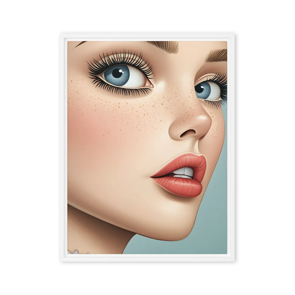 Intriguing Elegance | Canvas with White Frame | 24″×32″