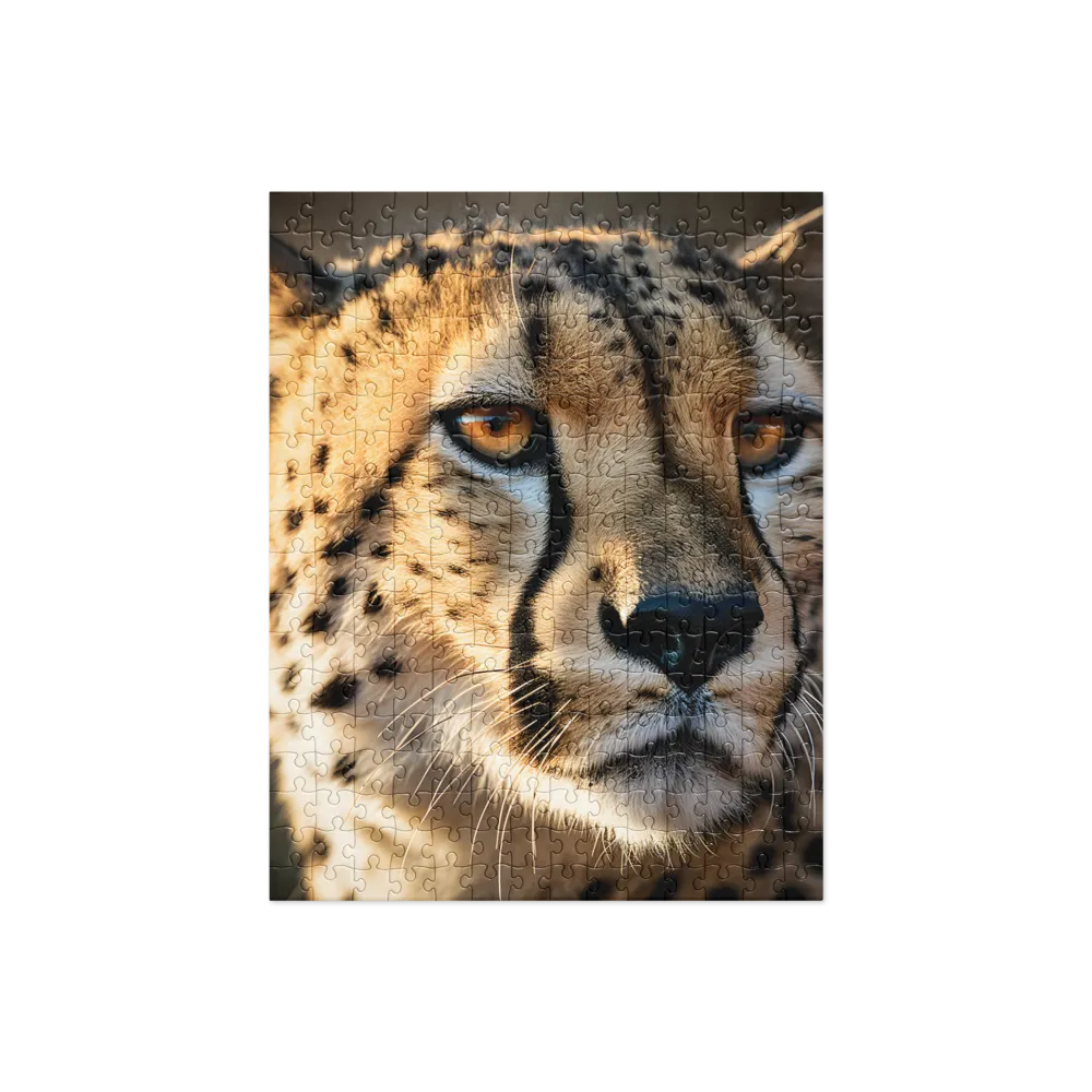 The Intense Gaze of the Cheetah | Jigsaw Puzzle | 252 pieces