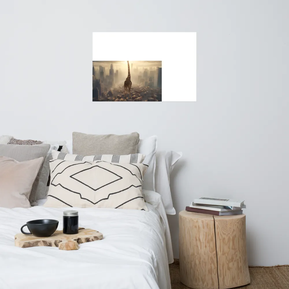 Urban Serengeti: A Giraffe's Perspective | Poster | 24″×36″