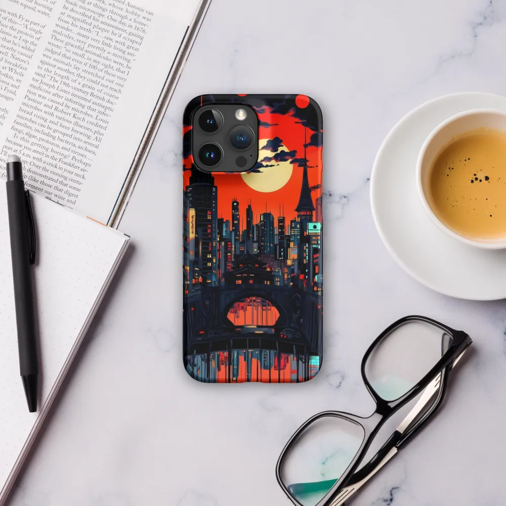 Nightfall in a Neon City | Phone Case |  16 Pro Max | Snap Case | Matte