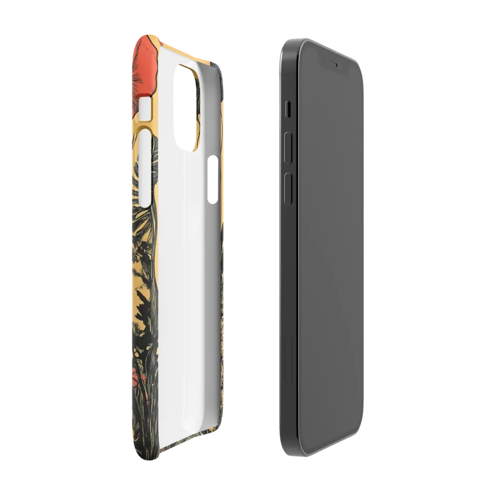 Floral Majesty: The Elephant's Sanctuary | Phone Case |  12 Pro | Snap Case | Glossy