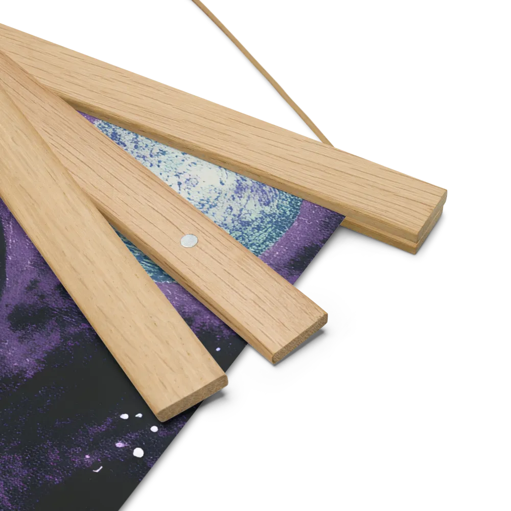 Beyond the Stars | Poster With Oak Wood Hanger | 14″×14″