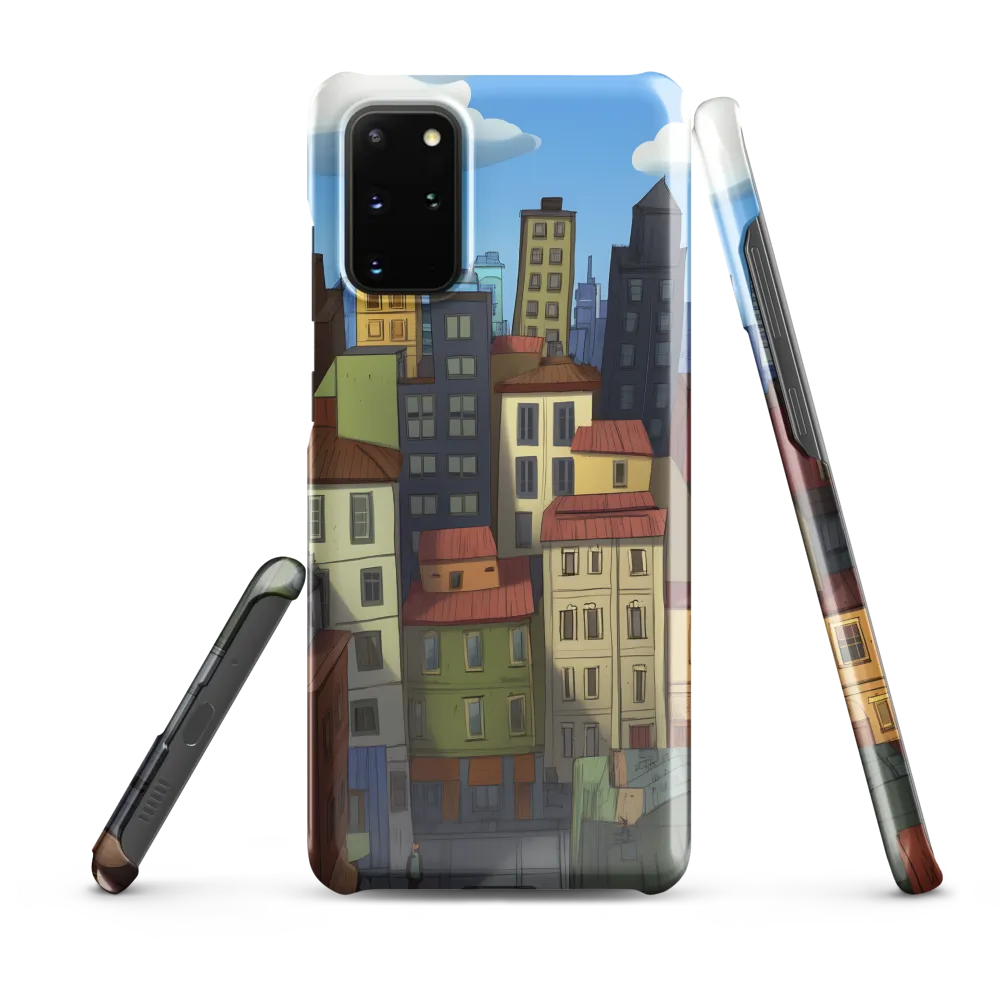 Urban Symphony: A Colorful Cityscape | Phone Case |  S20 Plus | Snap Case | Glossy