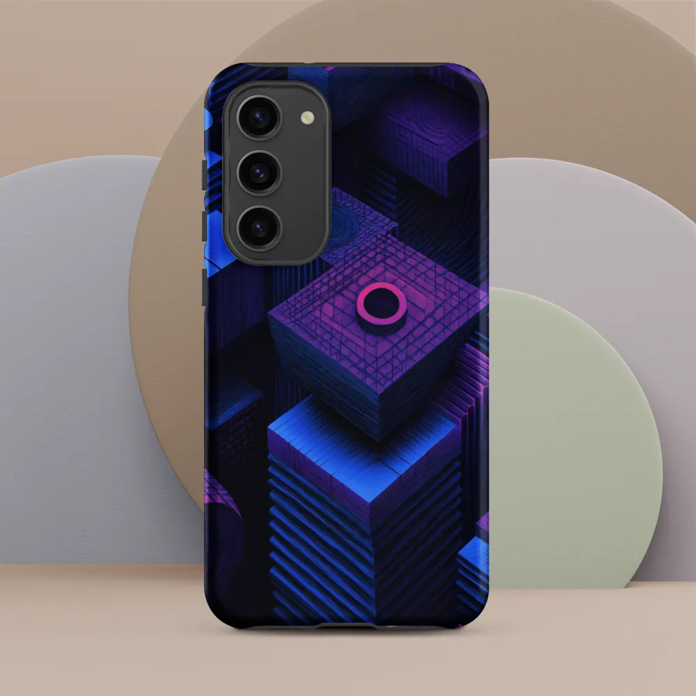 Geometric Dreams in Blue and Purple