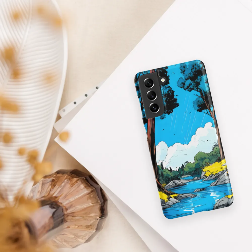 Tranquil River in a Comic Landscape