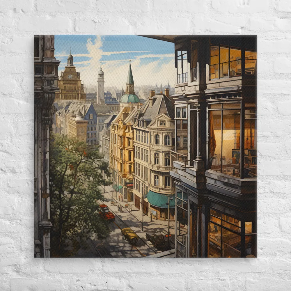 Urban Harmony: A View from Within | Canvas | 36″×36″