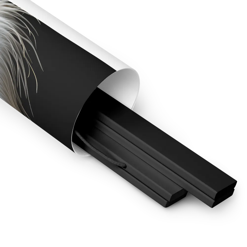 Majestic Portrait of a Pelican | Poster With Black Wood Hanger | 18″×24″