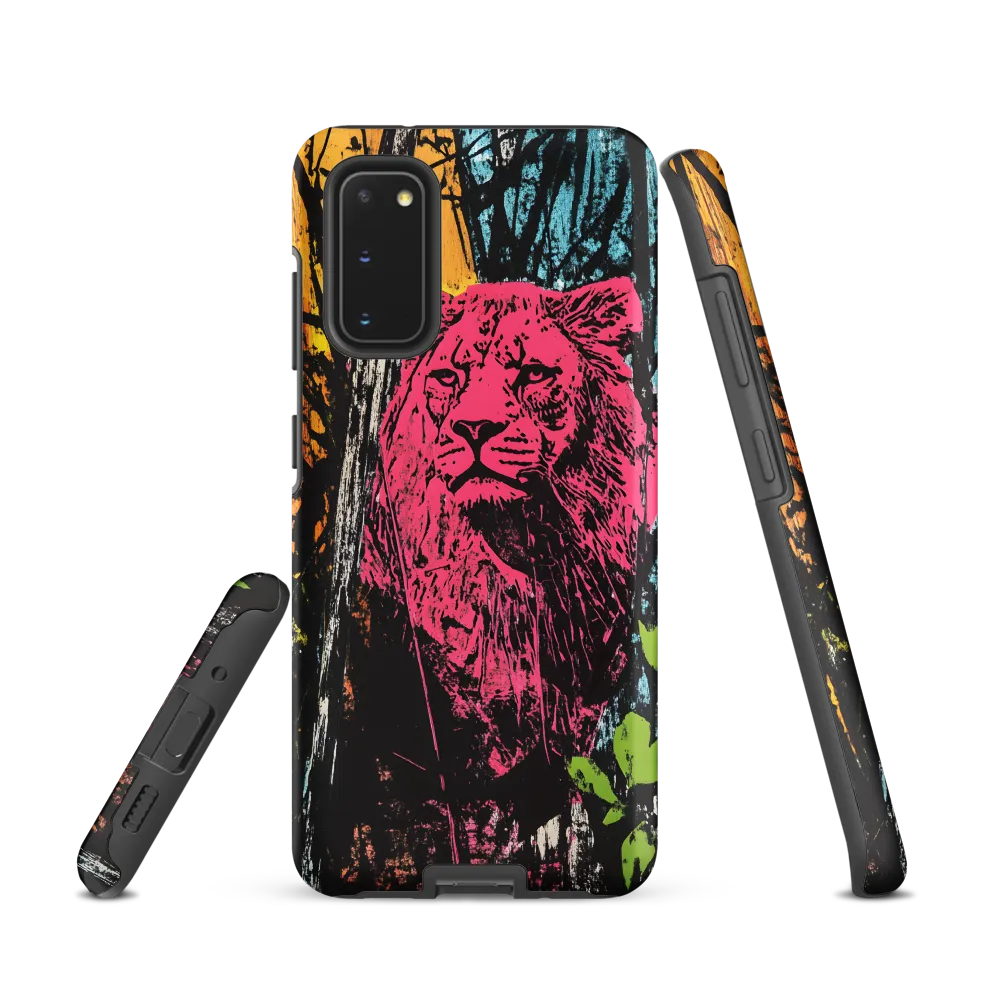 Fierce Vibrance: The Pink Lion