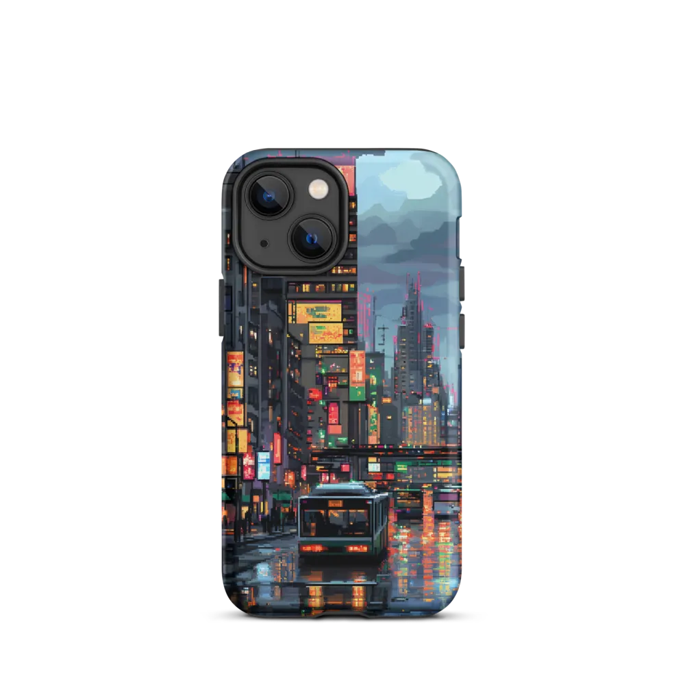 Neon Dreams: A Pixelated Urban Night