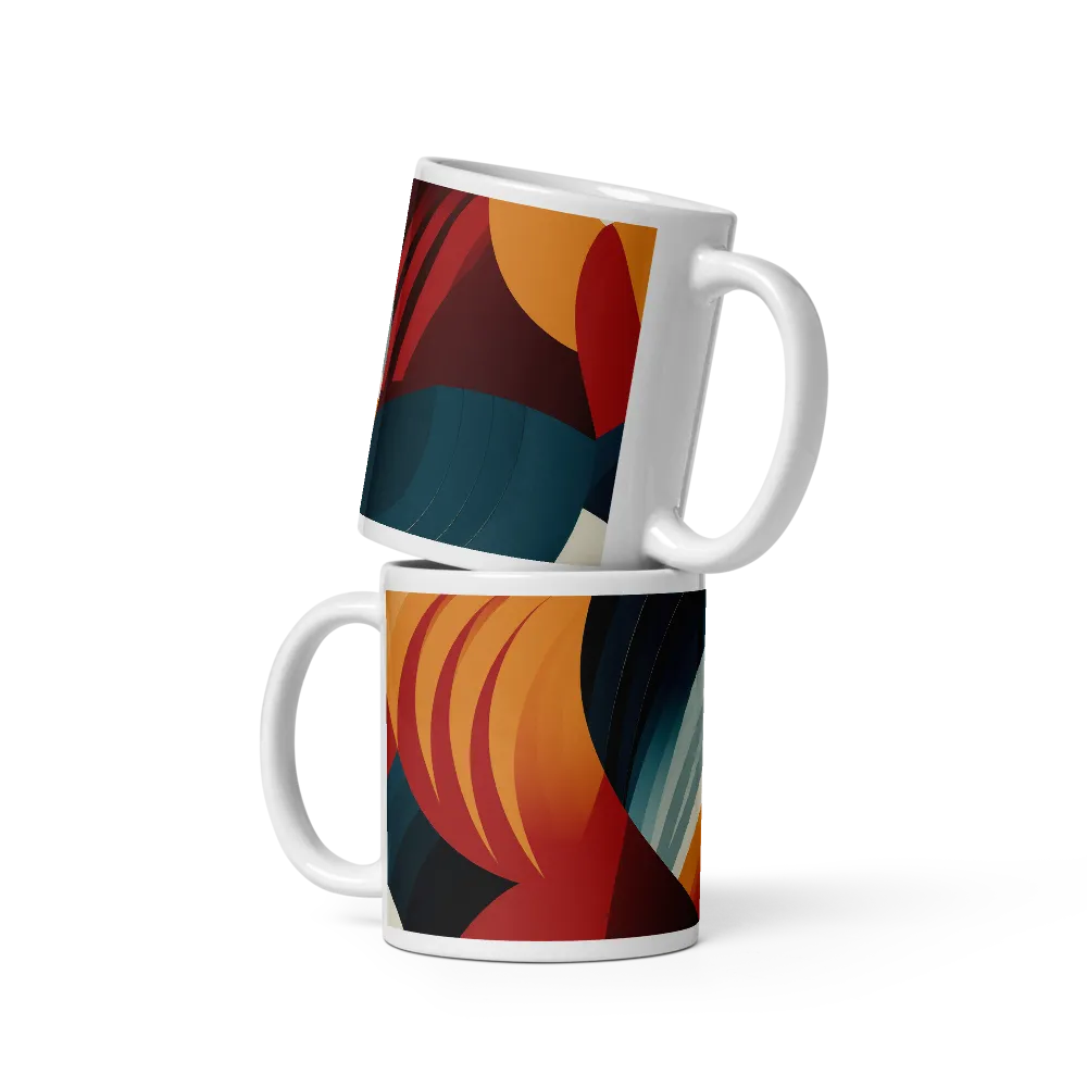 Dynamic Abstractions: A Dance of Forms and Colors | Mugs | Multiple Sizes & Colors