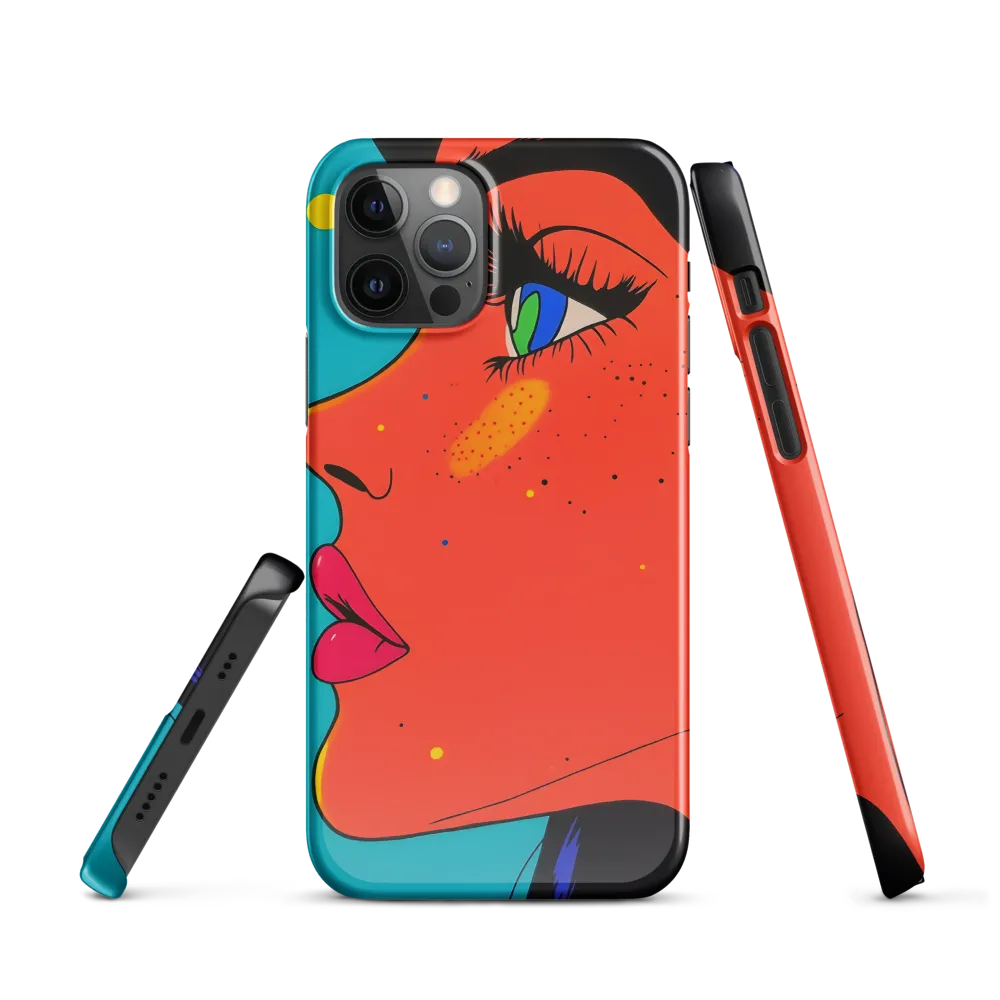 Vibrant Feminine Profile in Pop Art
