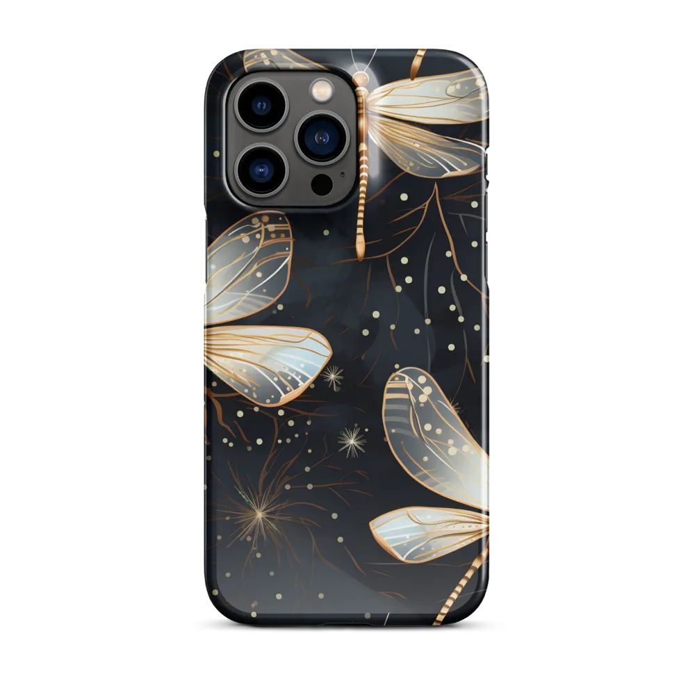 Ethereal Dance: Dragonflies in a Midnight Garden