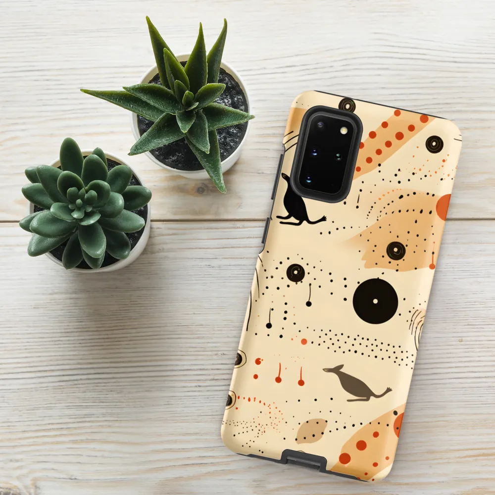 Playful Patterns in Earth Tones | Phone Case |  S20 Plus | Tough Case | Matte