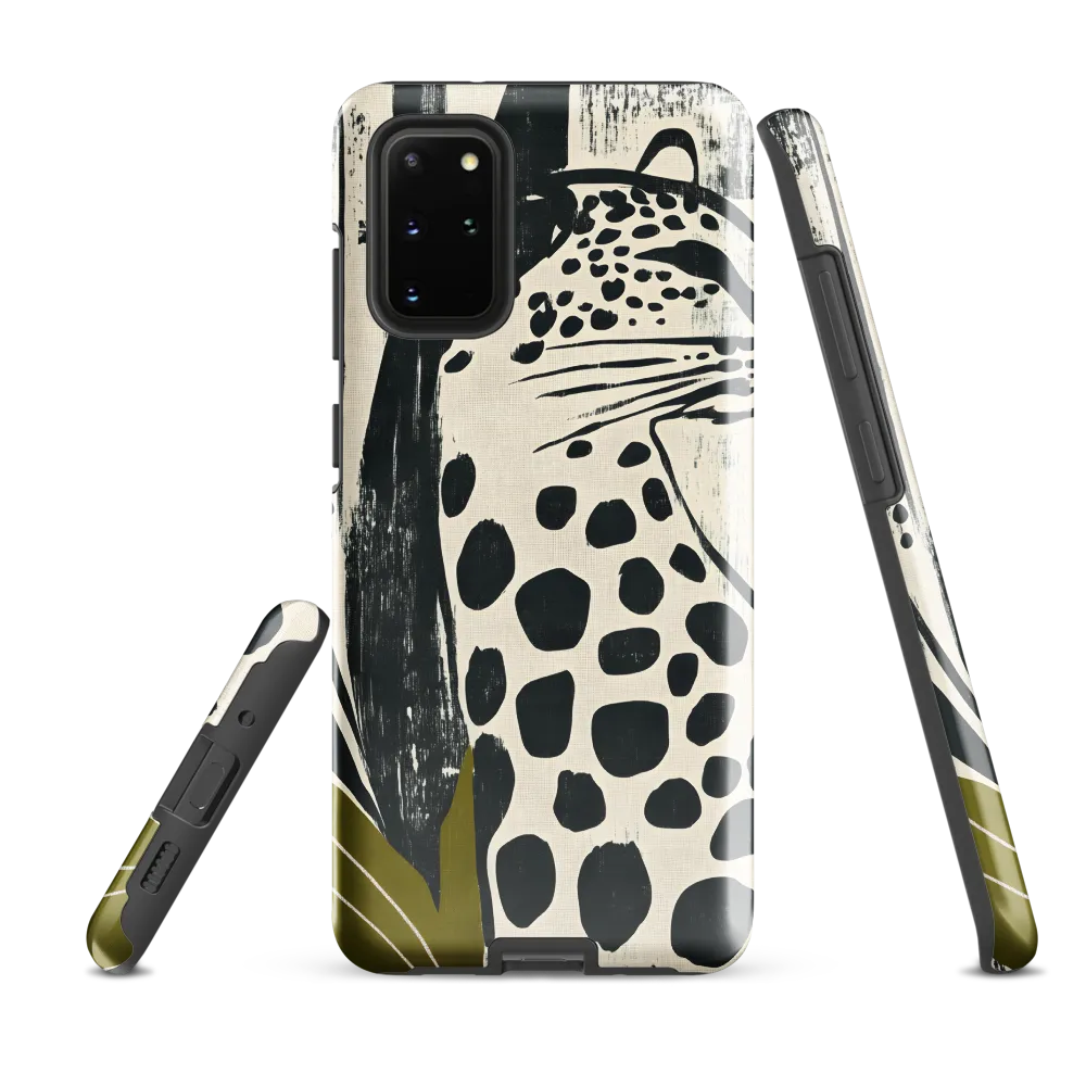 Leopard in Silhouette: A Modern Appeal | Phone Case |  S20 Plus | Tough Case | Glossy