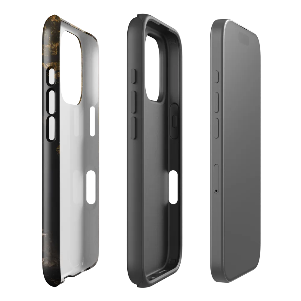 Golden Elegance: A Modern Profile Portrait