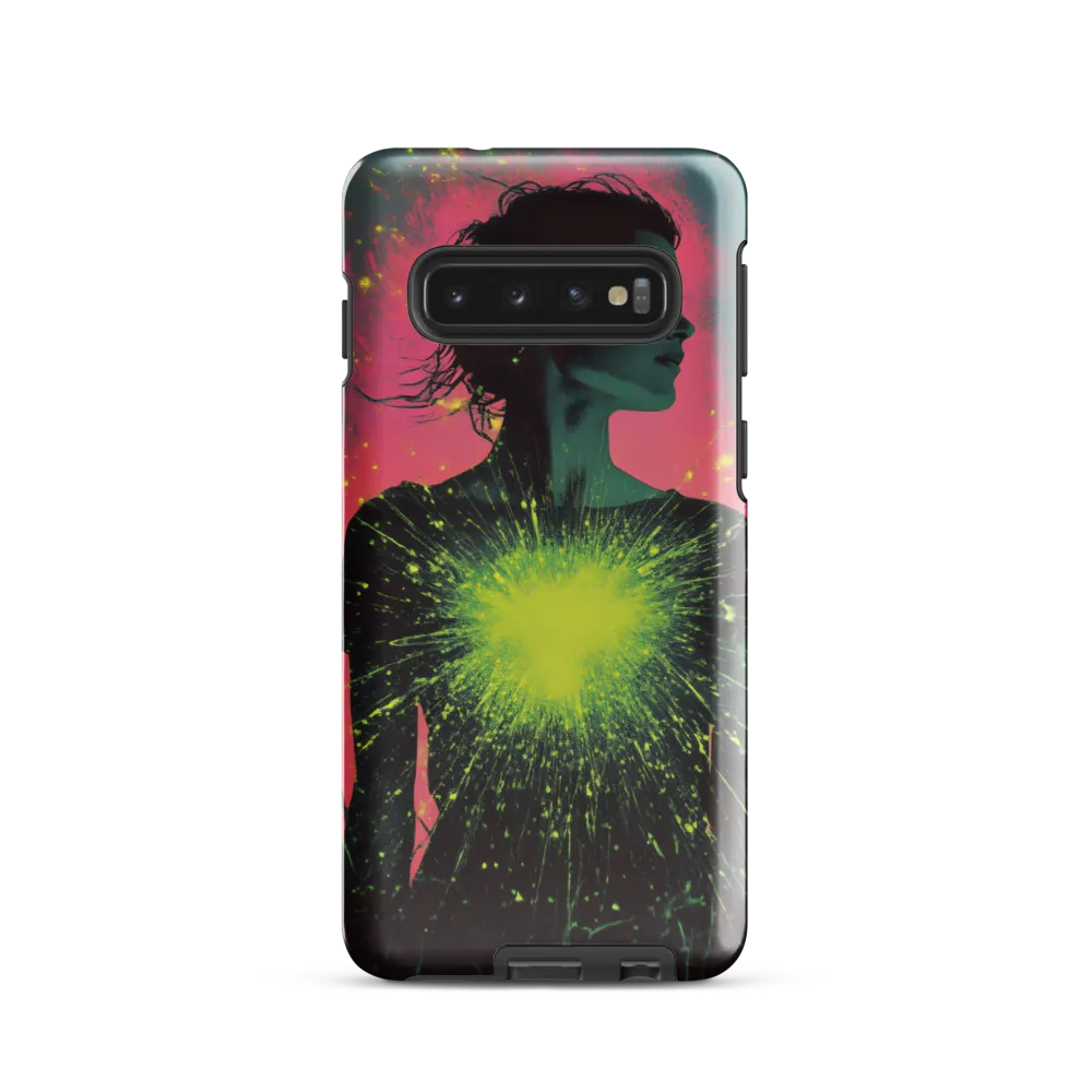 Cosmic Heart: A Surreal Portrait of Strength