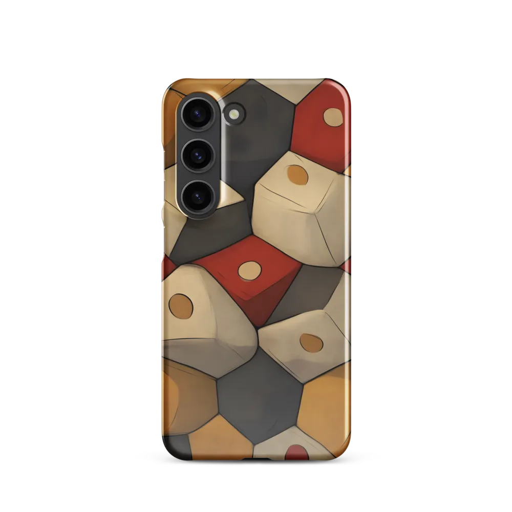 Interlocking Hexagons: An Abstract Dance of Color