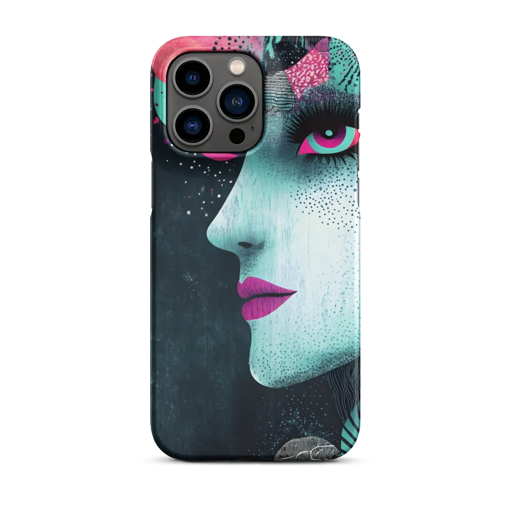 Mystical Beauty in Blue and Pink | Phone Case |  14 Pro Max | Snap Case | Matte