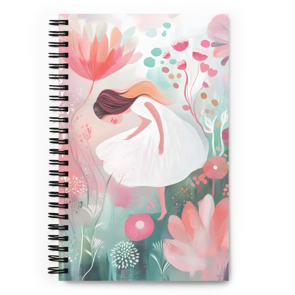 Whispers of a Floral Dream | Spiral Notebook