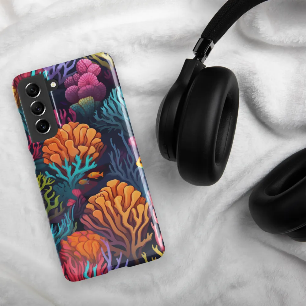 Underwater Harmony: A Coral Reef Wonderland | Phone Case |  S21 FE | Snap Case | Glossy