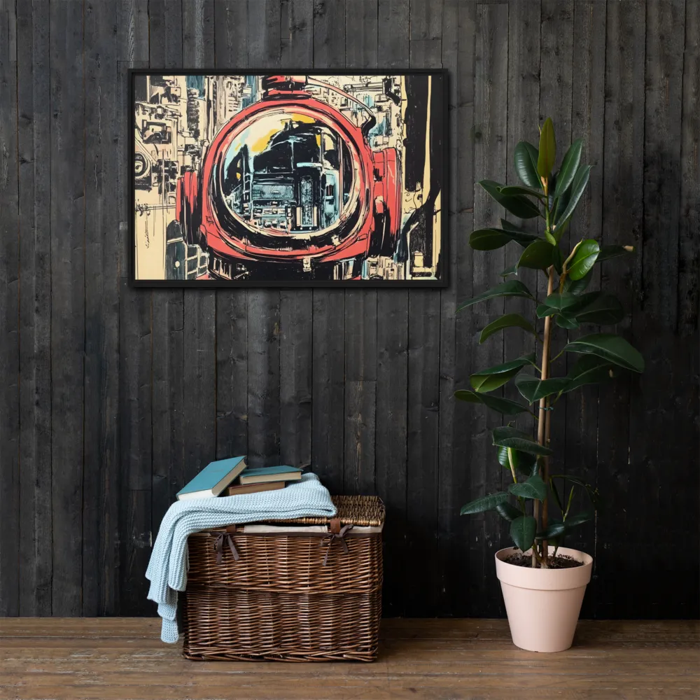 Reflections of Tomorrow | Canvas with Black Frame | 24″×36″