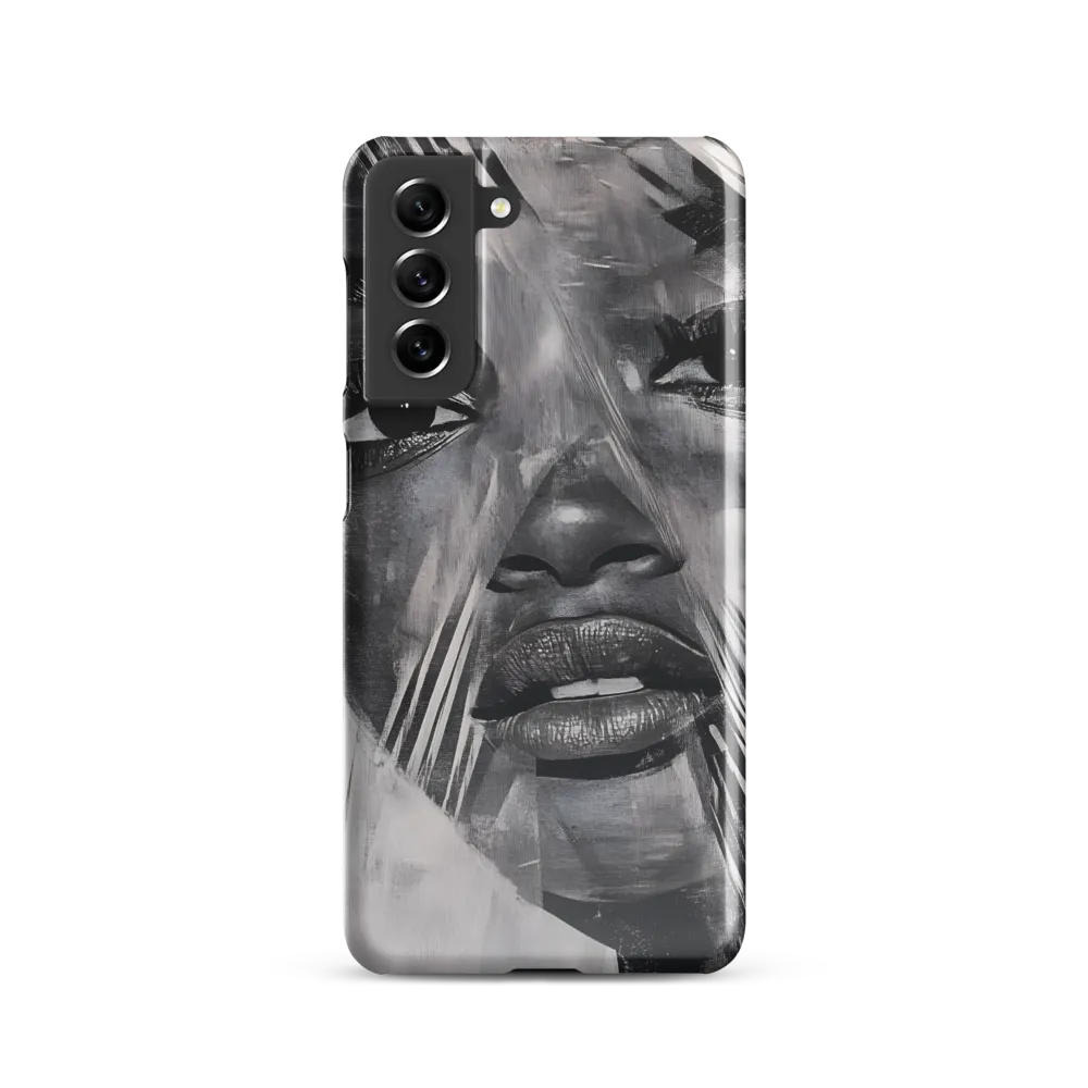 Fragmented Reflections: A Contemporary Portrait | Phone Case |  S21 | Snap Case | Glossy