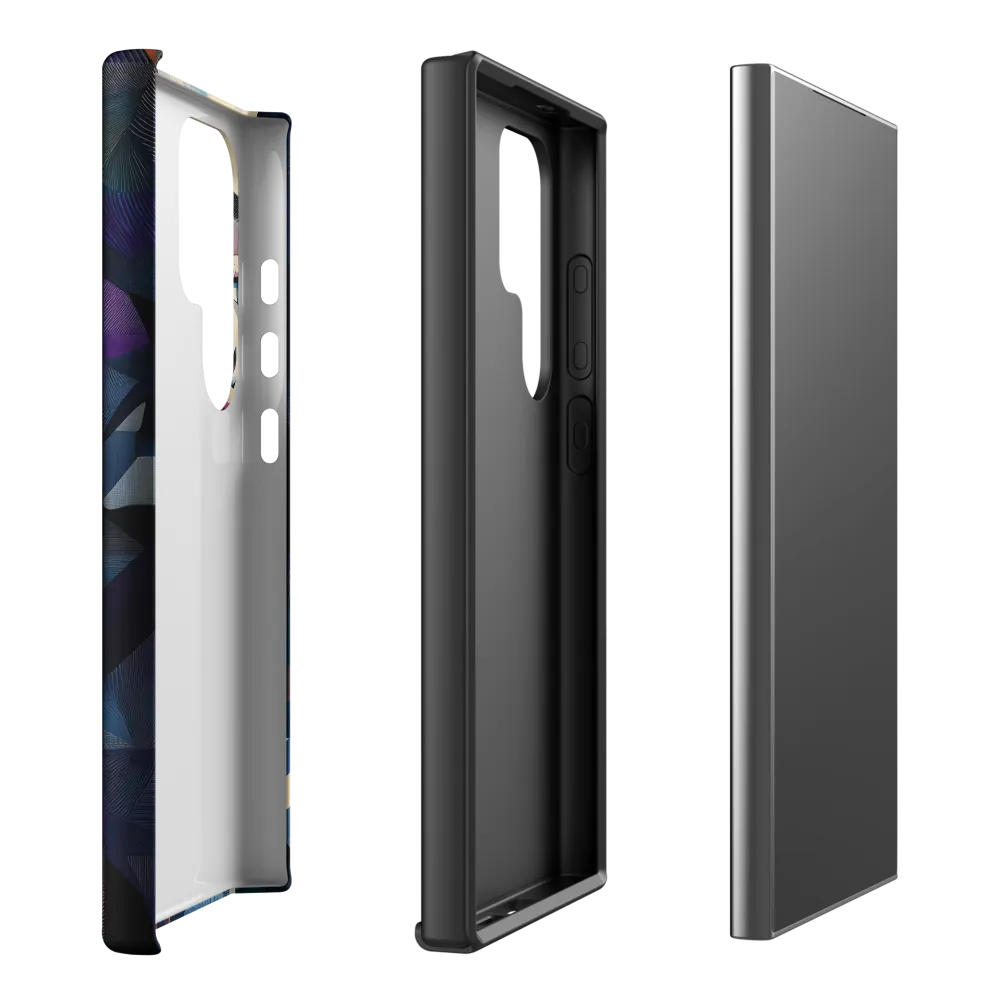 Fragmented Mystery: A Modern Portrait | Phone Case |  S24 Ultra | Tough Case | Matte