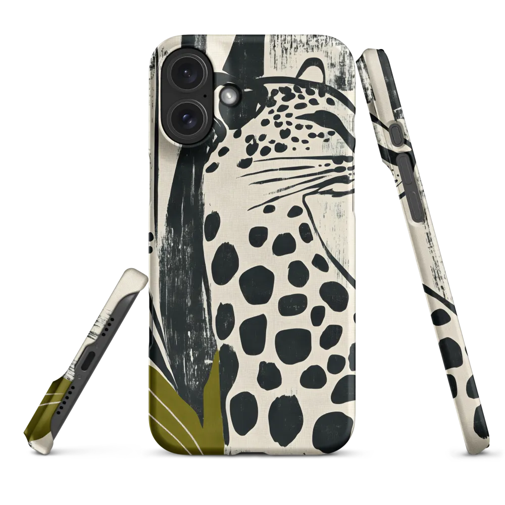 Leopard in Silhouette: A Modern Appeal | Phone Case |  16 Plus | Snap Case | Matte