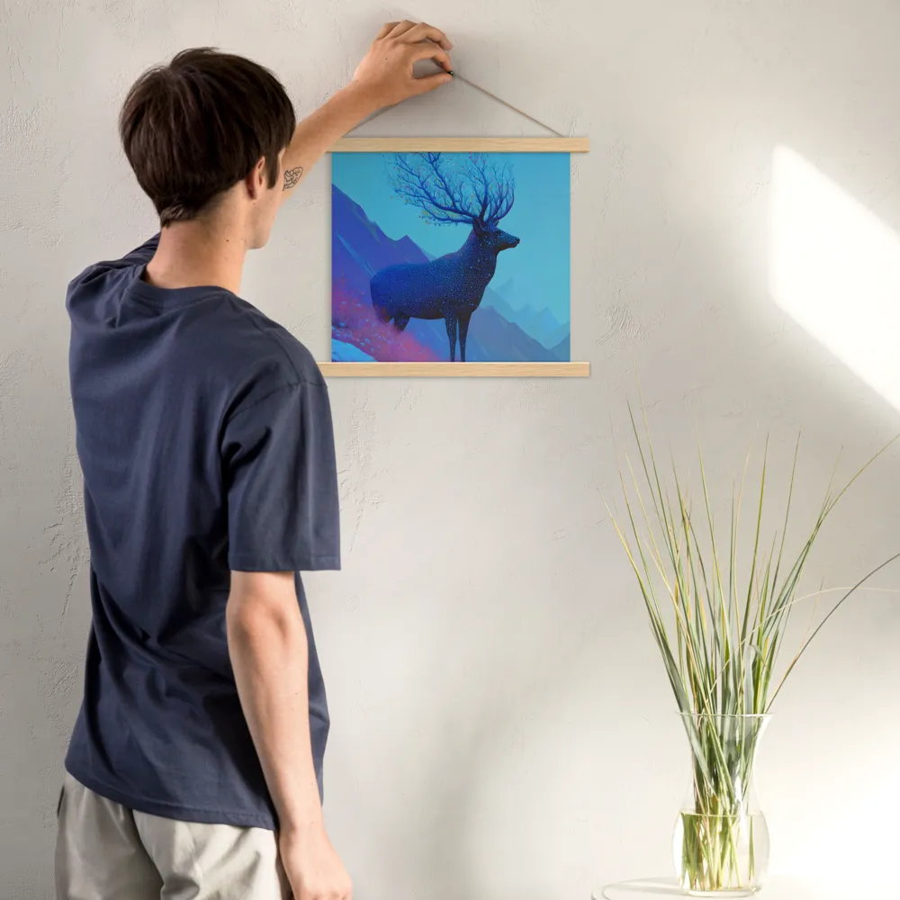 Ethereal Harmony | Poster With Oak Wood Hanger | 14″×14″