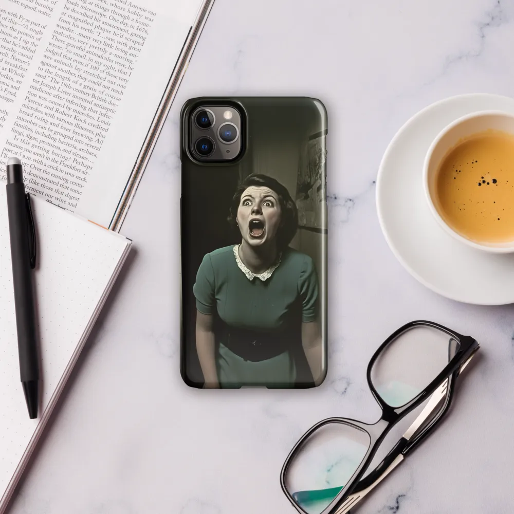 Echoes of Fear: A Vintage Portrait | Phone Case |  11 Pro Max | Snap Case | Glossy