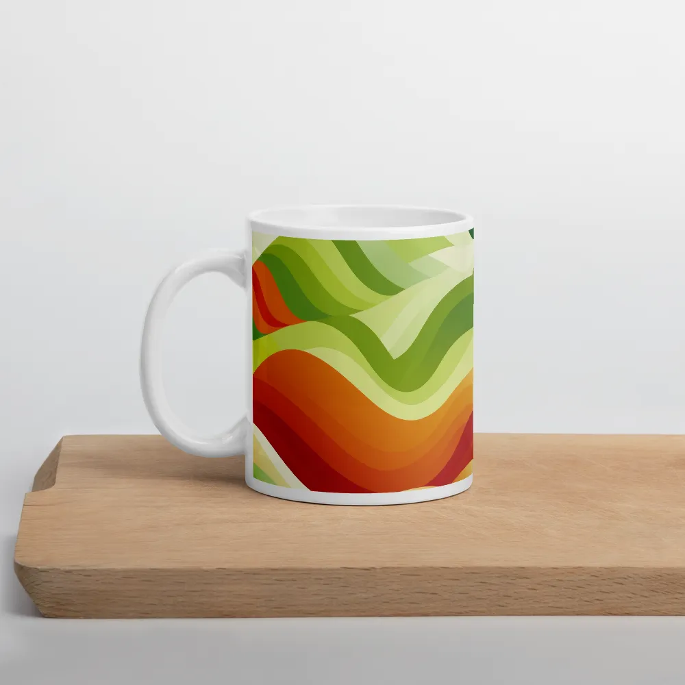 Waves of Nature | Mug with White inside | 11 oz