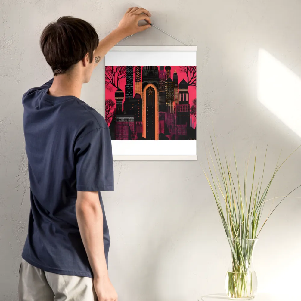 Urban Reverie | Poster With White Wood Hanger | 16″×20″