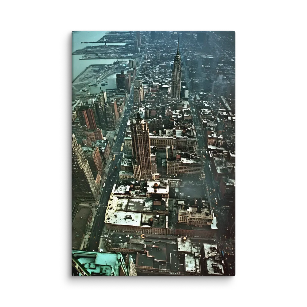 Aerial Symphony of Urban Life | Canvas | 24″×36″