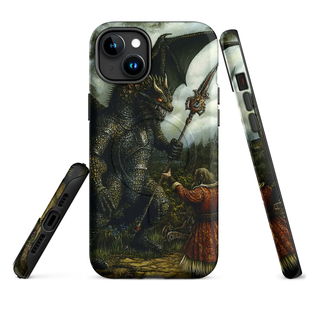 The Confrontation: Dragon vs. Wizard | Phone Case |  15 Plus | MagSafe® Tough Case | Matte