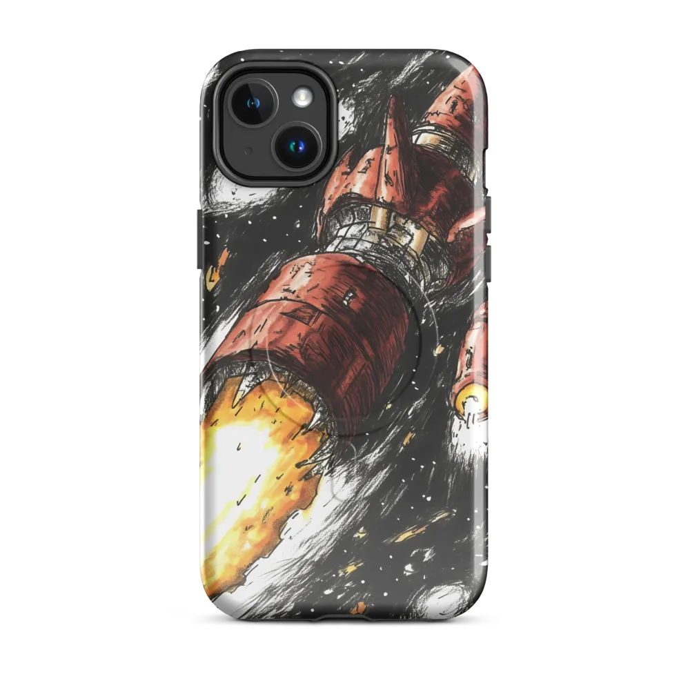 Ignition in the Abyss | Phone Case |  14 Plus | MagSafe® Tough Case | Glossy